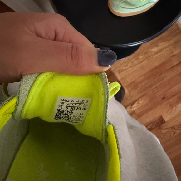 Adidas Spezial Lime Green Sneakers - Picture 3 of 3